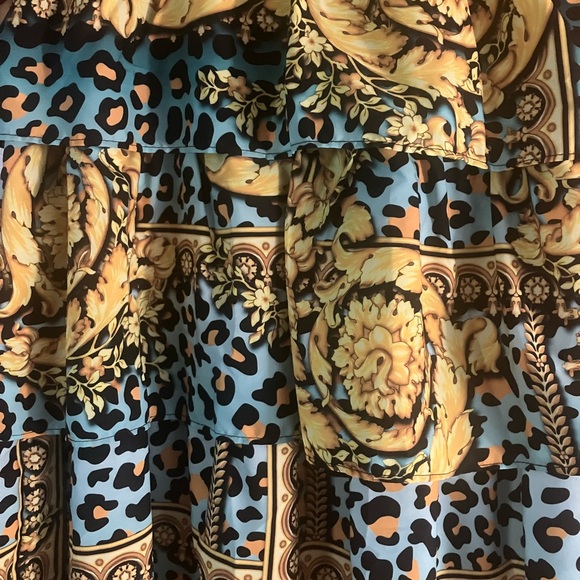 NWT $85 Nice Istanbul flirty mini dress with tiered skirt & slight puff sleeves - Picture 7 of 14